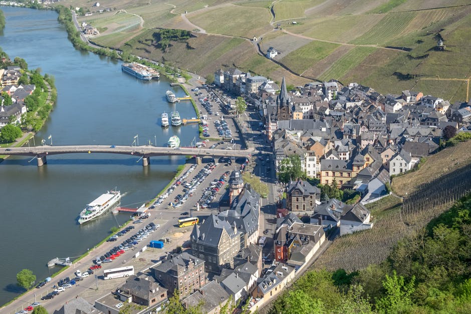 Bernkastel-Kues Mosel river vineyards