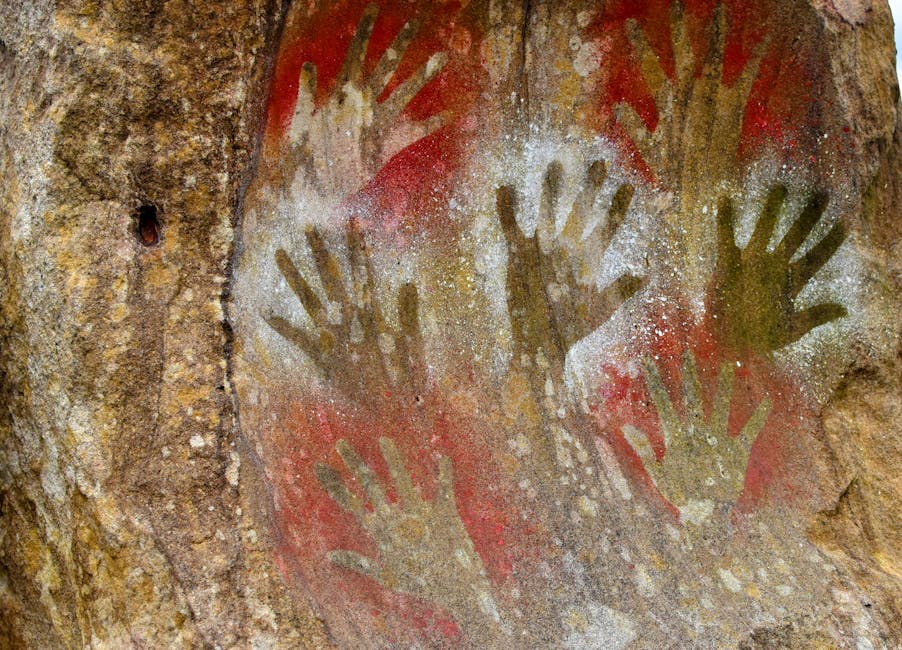 brazilian archaeological site rock paintings