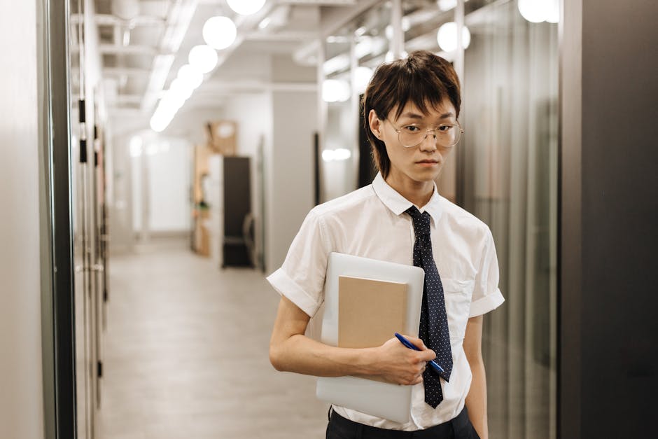 busy office worker