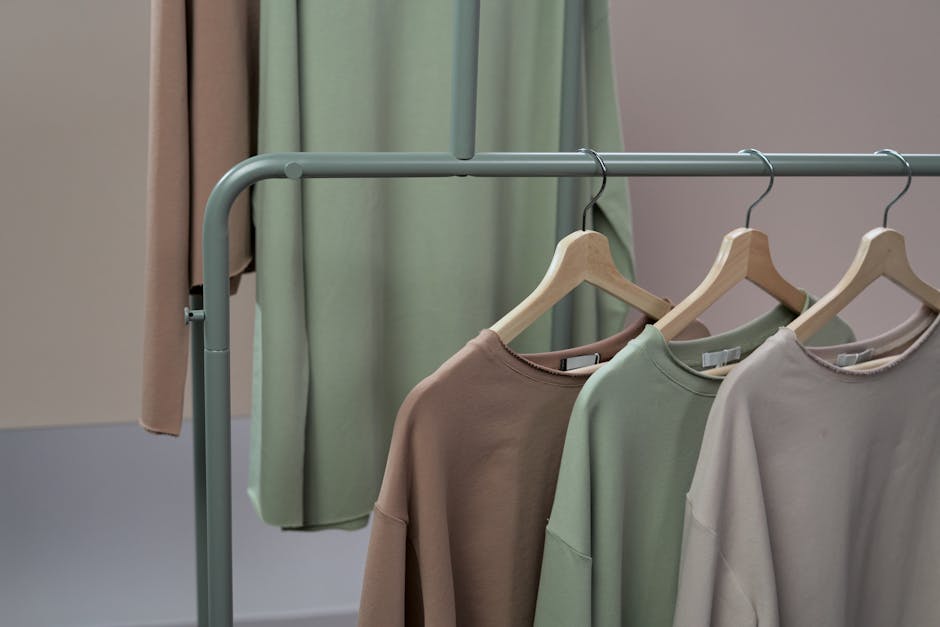 colorful wardrobe with neutral basics