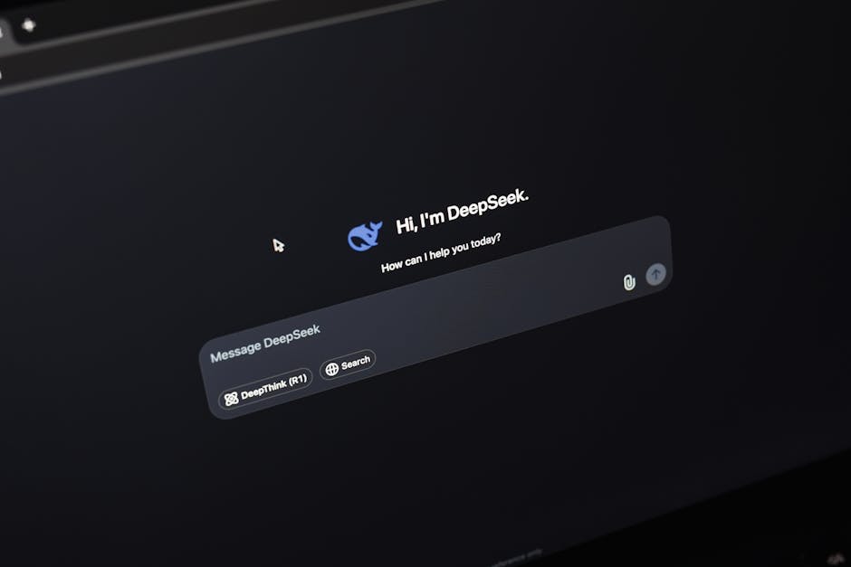 customer service chatbot on computer screen