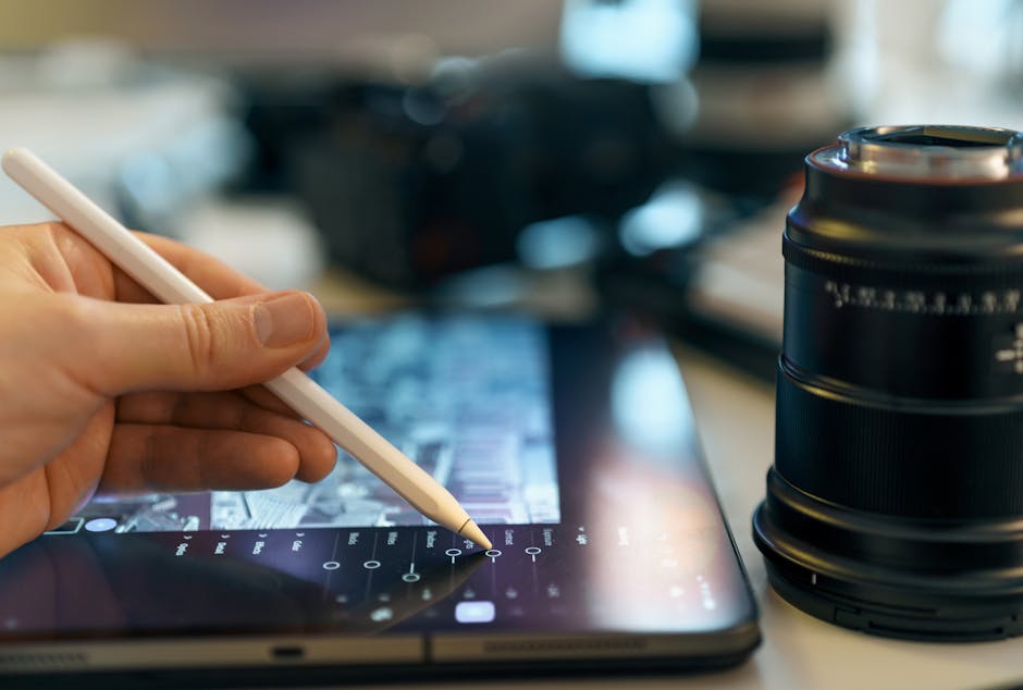 digital content creation tools on screen