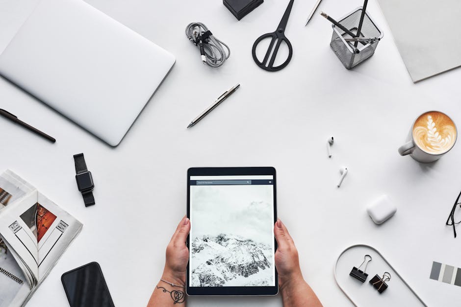 digital workspace with multiple productivity tools