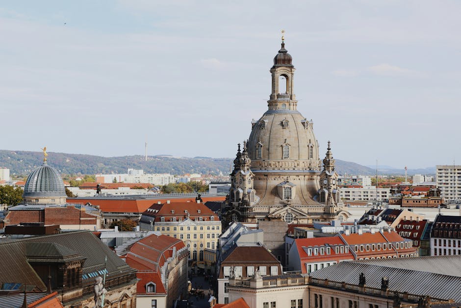 Dresden Frauenkirche historic city center