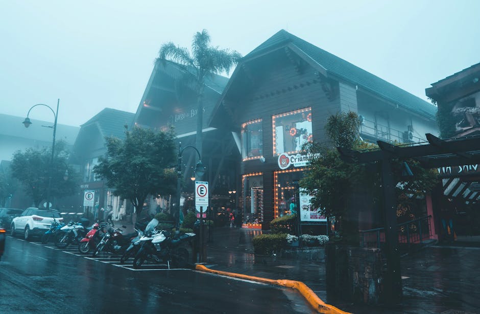 gramado winter illuminated street