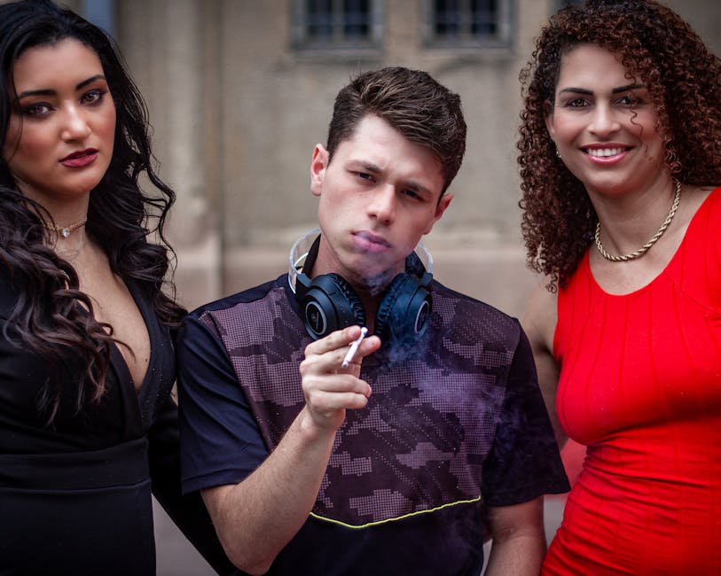 group of friends urban fashion brazil