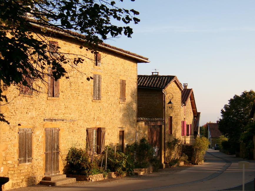 historic French village street