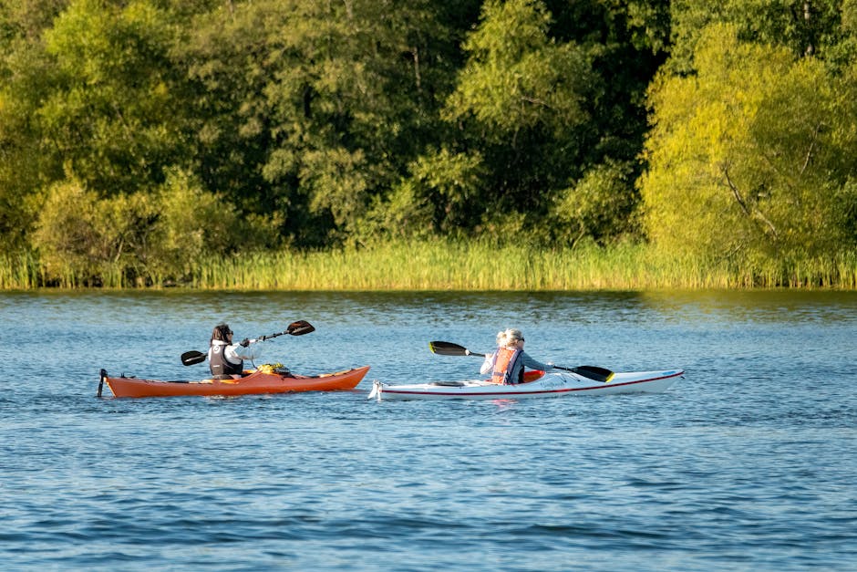 mazury lake kayaking