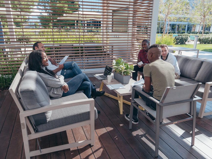 meeting in coworking space