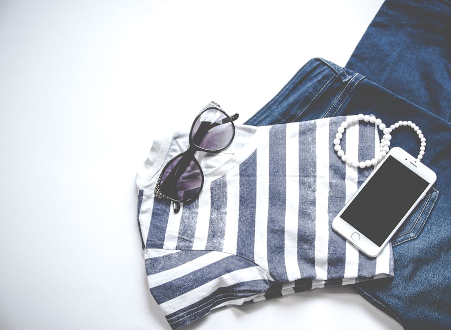 minimalist fashion flat lay