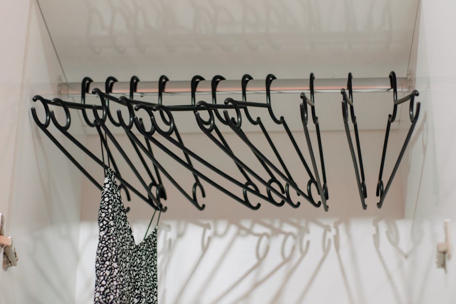 minimalist wardrobe clothes neatly organized