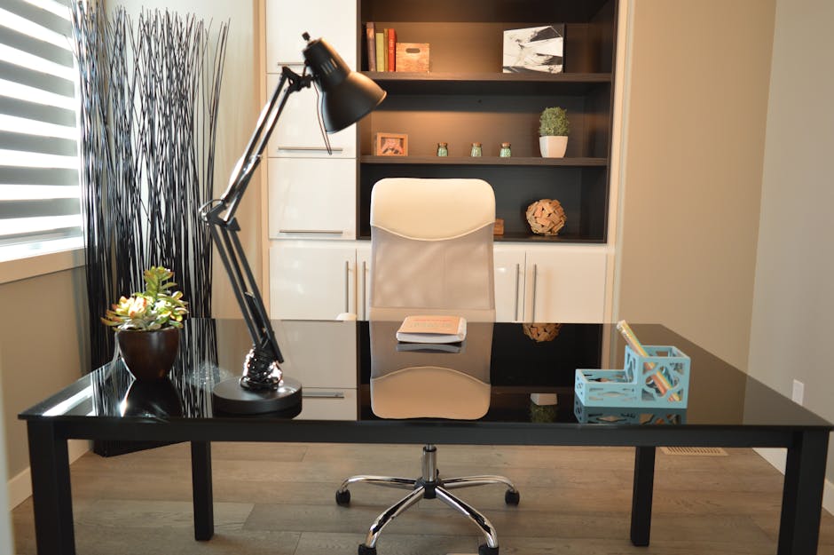 organized desk home office