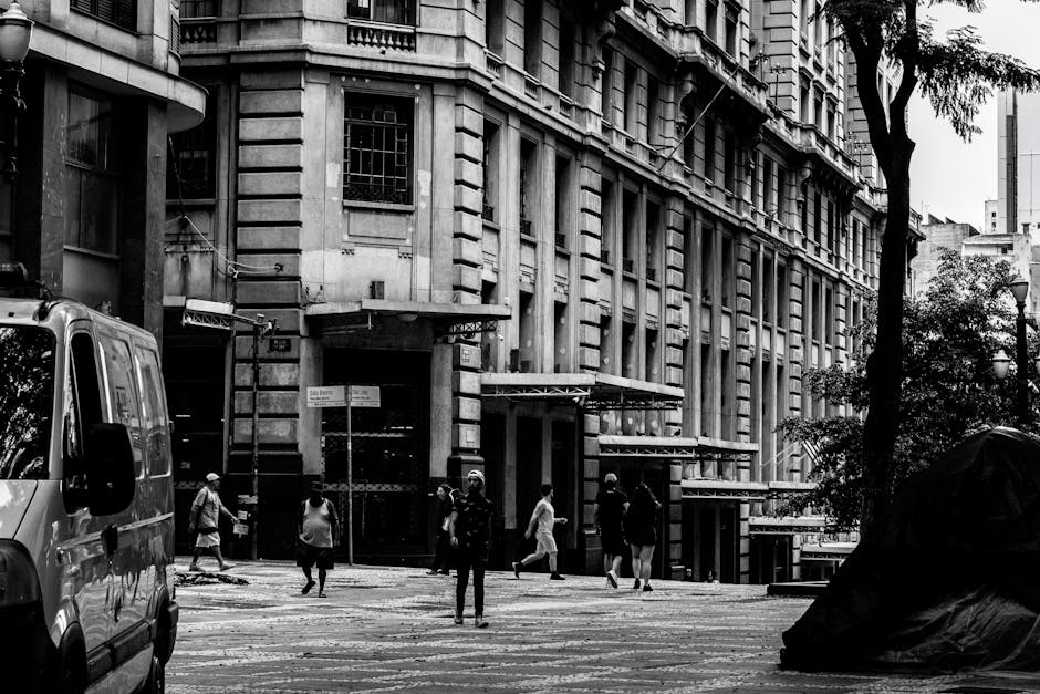 people walking sao paulo street