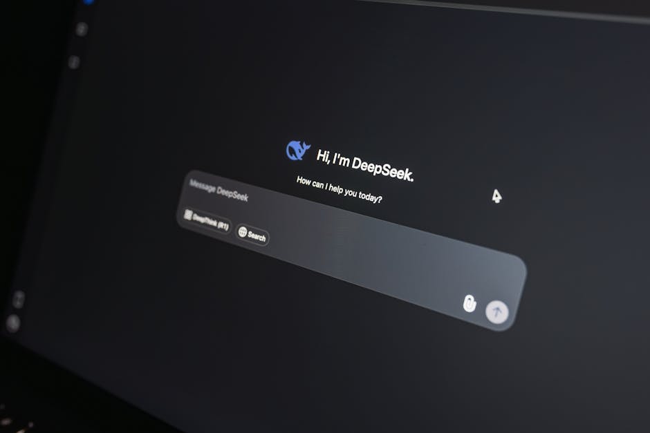 Person using tablet with AI assistant
