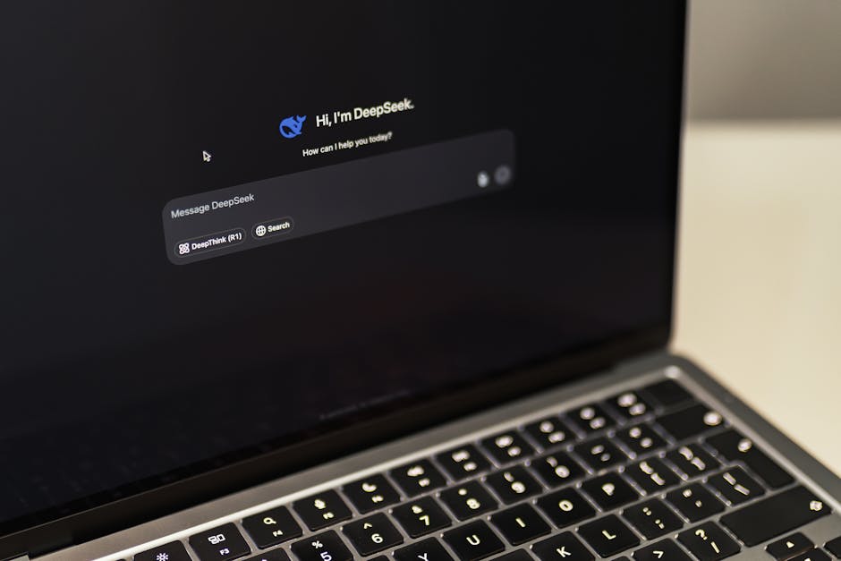 person writing blog post with AI assistant