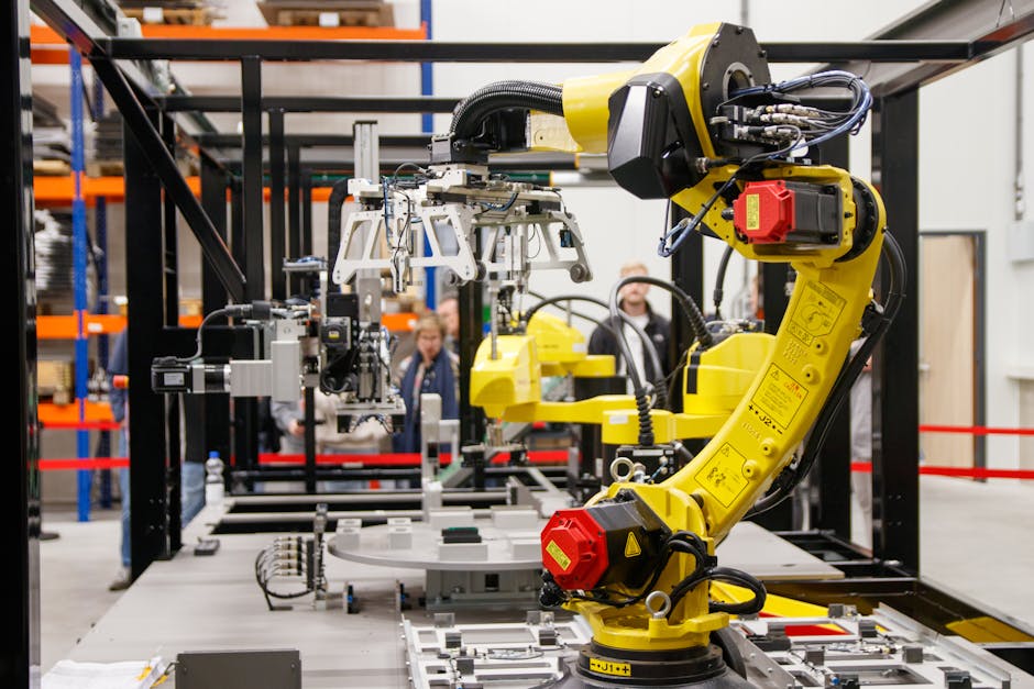 robot arm working in french factory