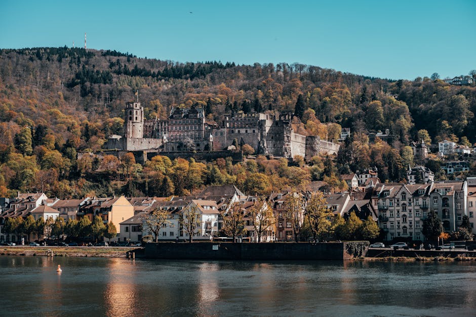 Scenic German castle town