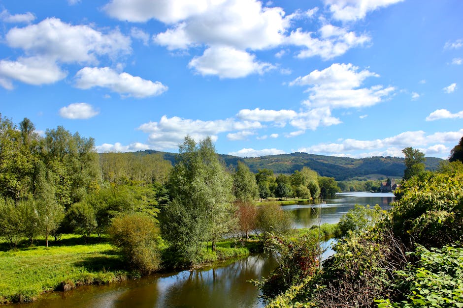 serene french countryside with no people