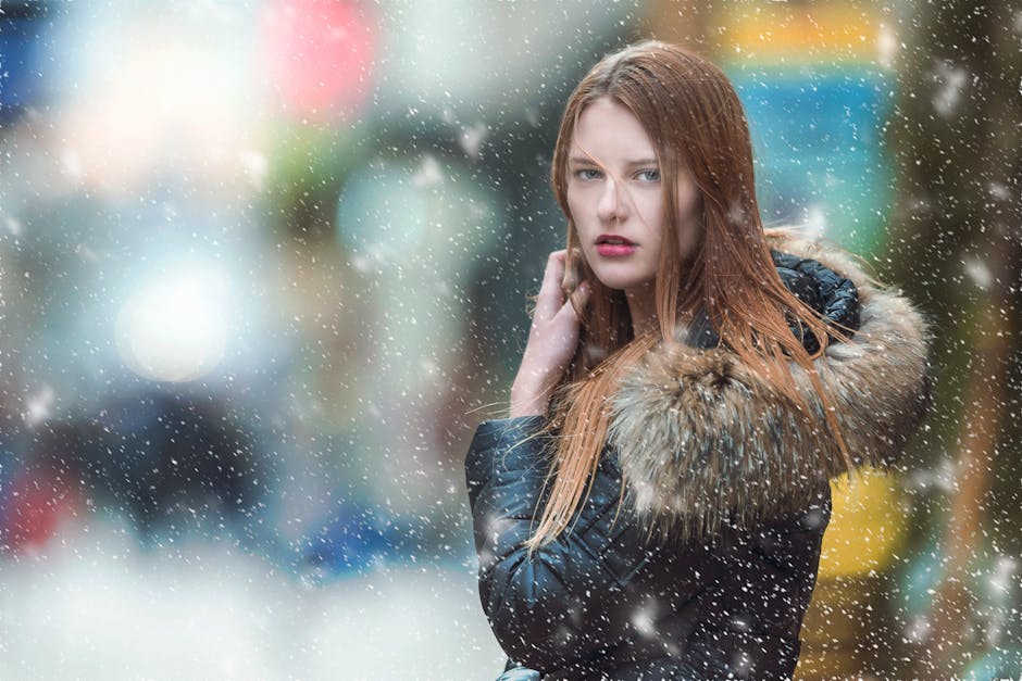 winter fashion woman in coat