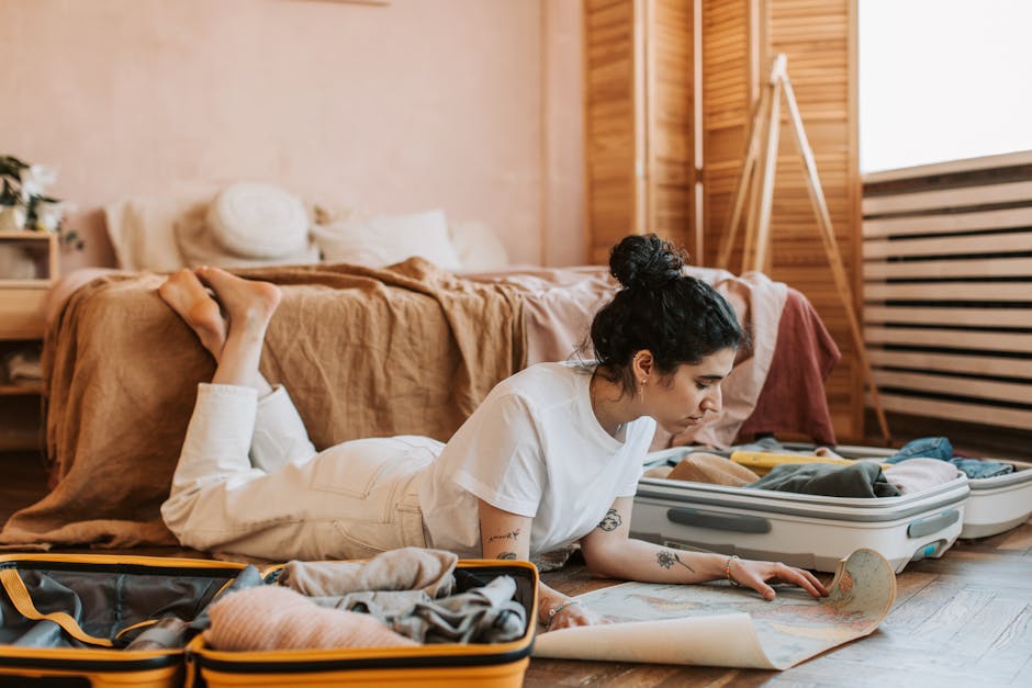 woman planning trip