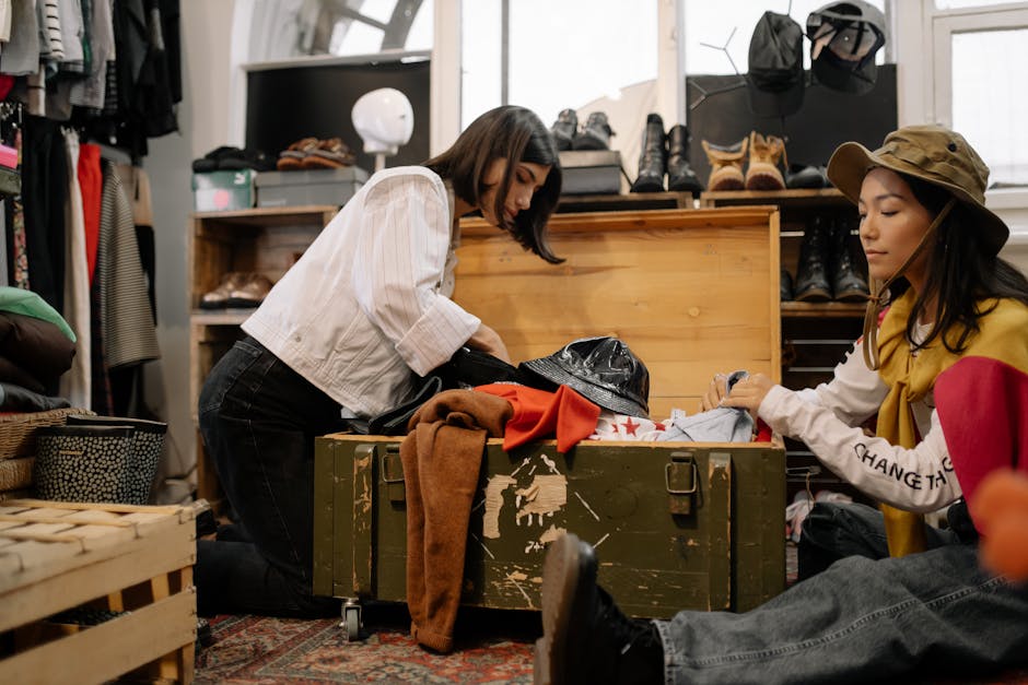 woman  second hand clothes