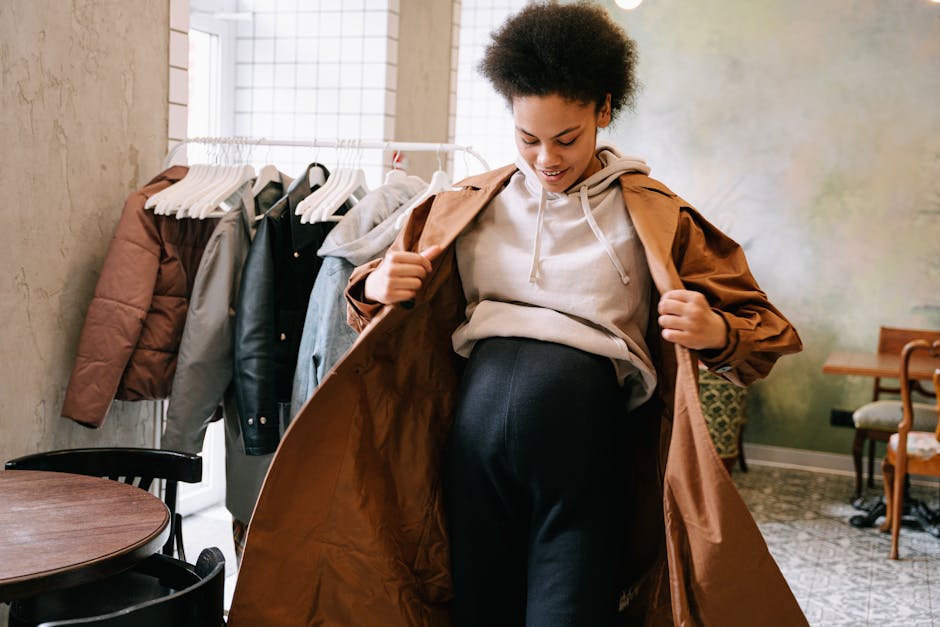 woman wearing stylish clothes