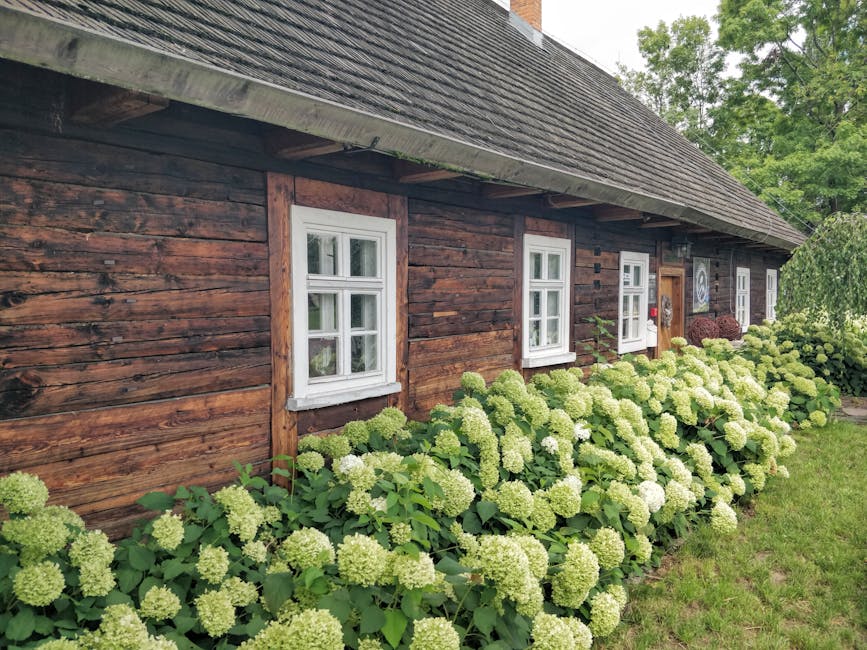 wooden agritourism house poland
